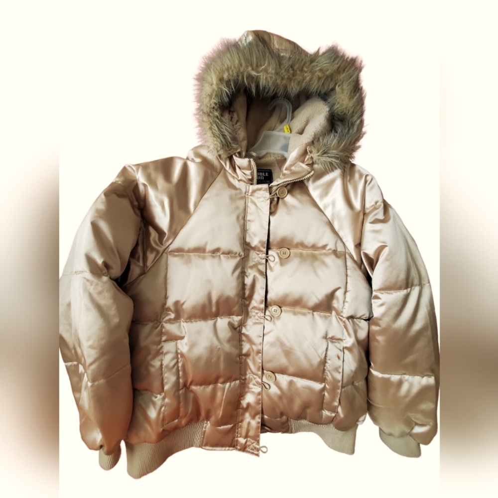 *NWOT-Steve & Barry Double Down Gold Puffer Coat. Size 2xl